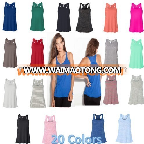 OEM Ladies Flowy Viscose Racerback Tank Top