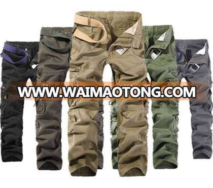 Men Casual Work PantsTrousers Army Jogger Camo Combat Military Pants Cargo Pants